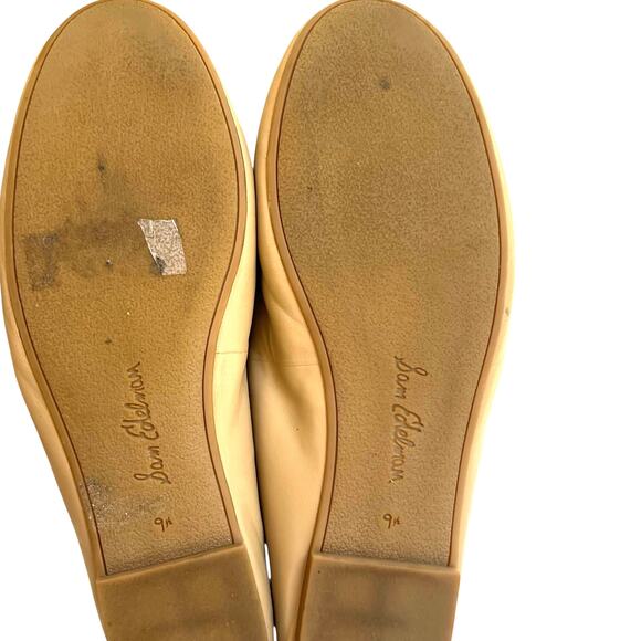 Sam Edelman Finnegan Scalloped Ballet Flats Nude Beige Size 9.5 - Picture 8 of 11